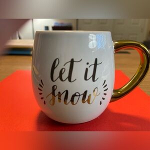 NWT “Let It Snow”White Ceramic Mug From Target Collection:Cozy Winter WonderLane